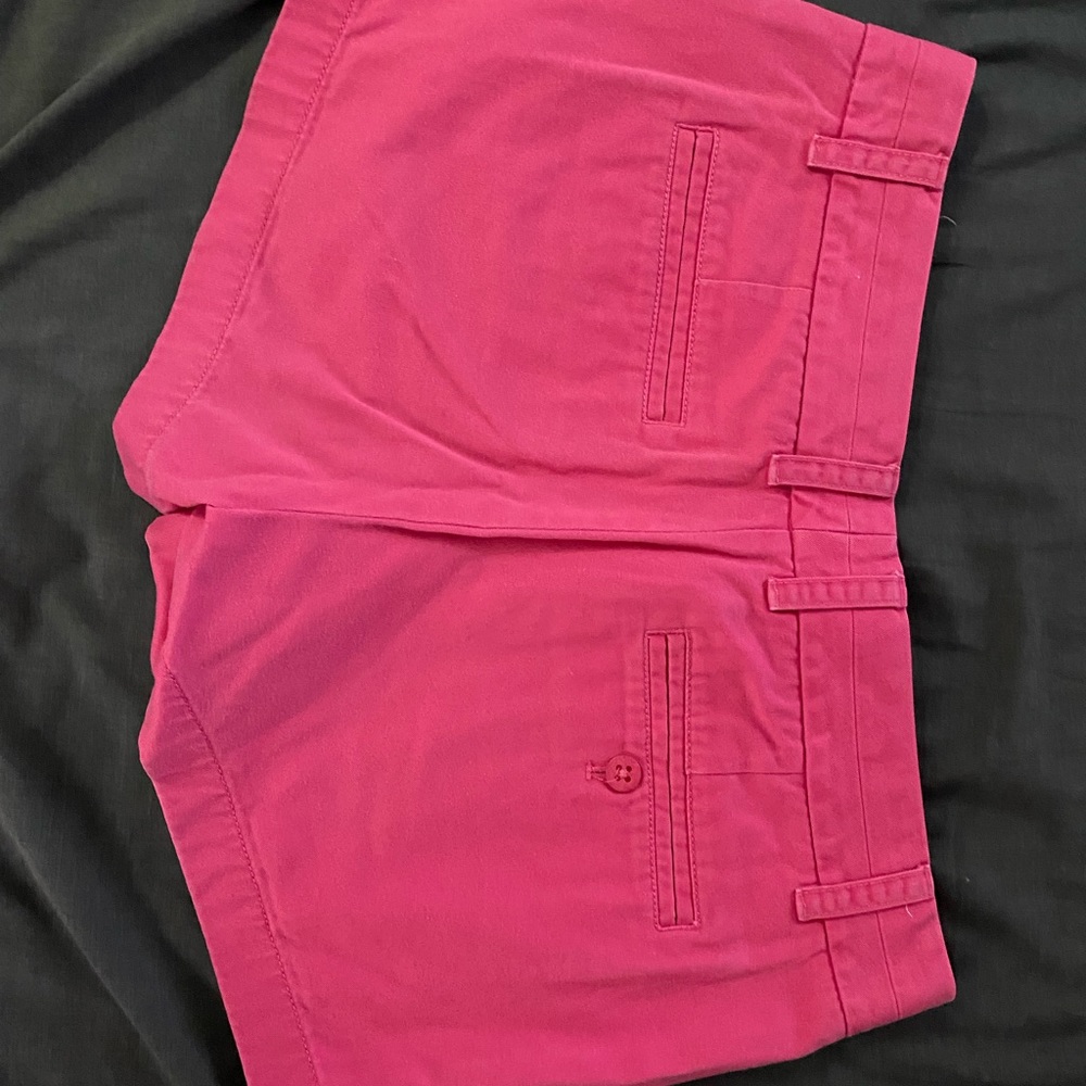 J. Crew bright pink magenta chino shorts, size 6 - Picture 3 of 4